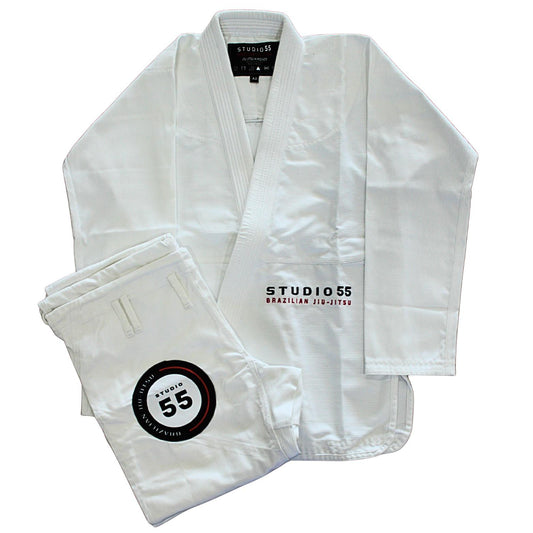 S55 BJJ Gi - White- Adult
